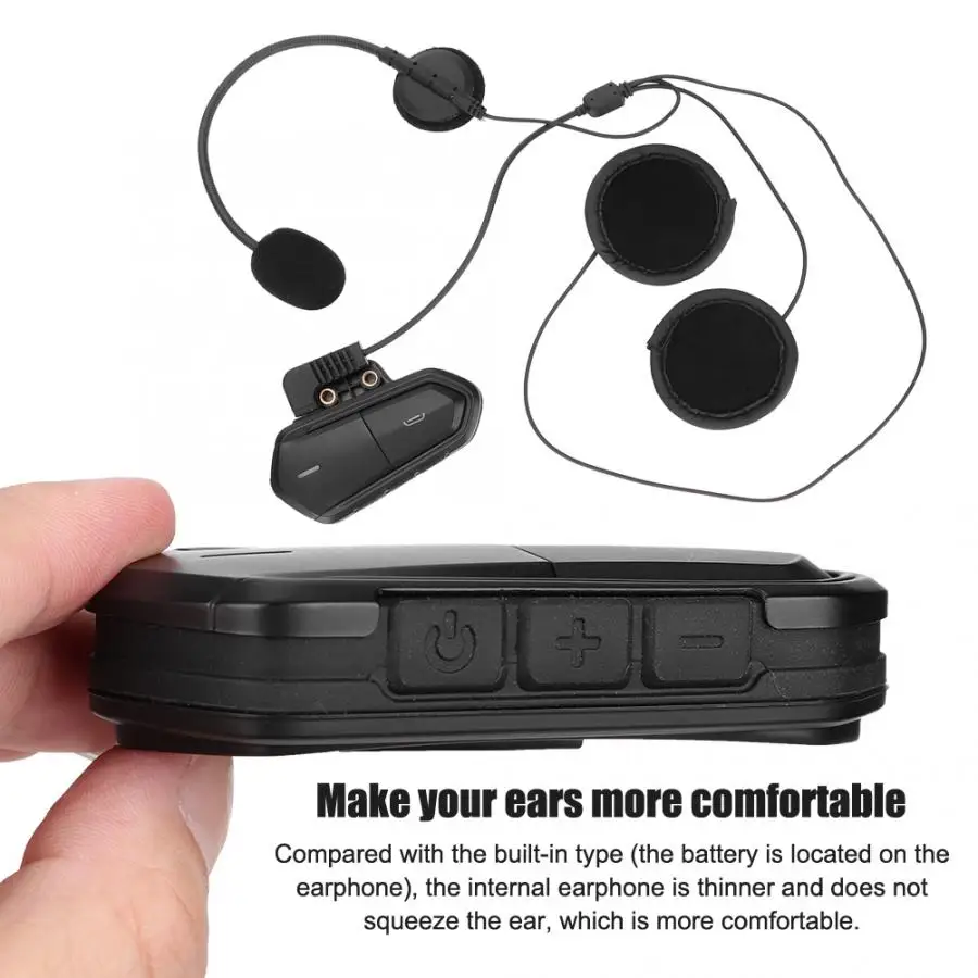 2,4 ГГц мотоциклетный шлем Стерео Беспроводная Bluetooth гарнитура мотоцикл fm-радио наушники гарнитура