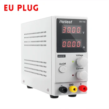 

4 Digits LED Display Voltage Regulator Mini Laboratory 30V 10A DC Power Supply Adjustable Voltage Current Regulator EU Plug