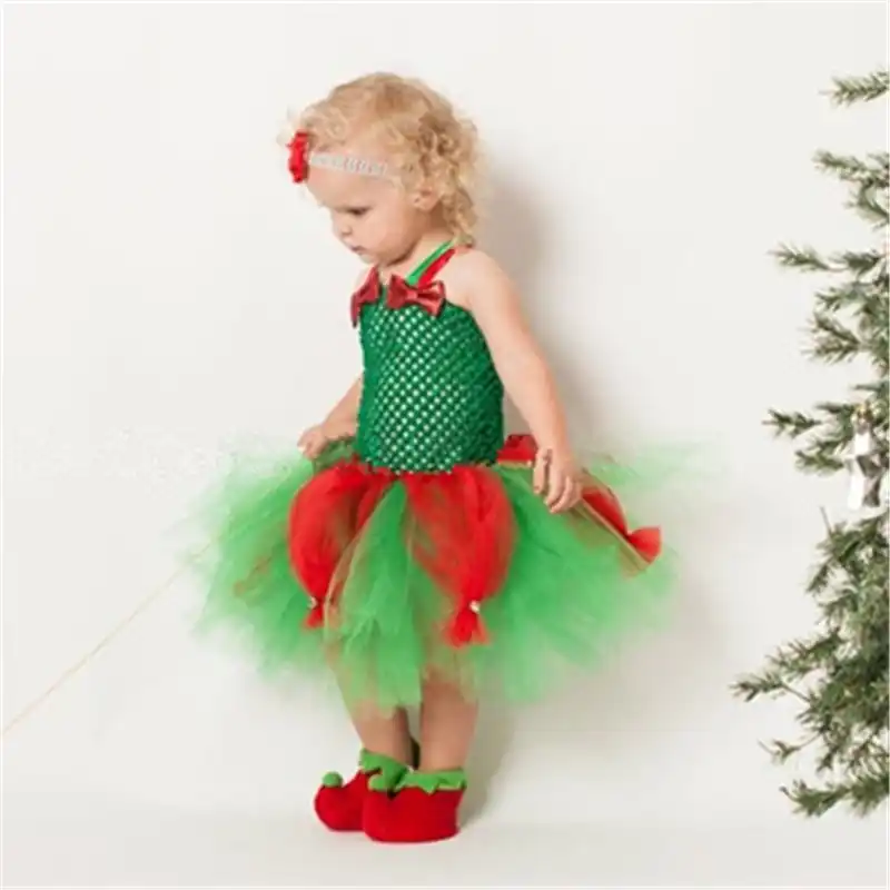 girls elf tutu