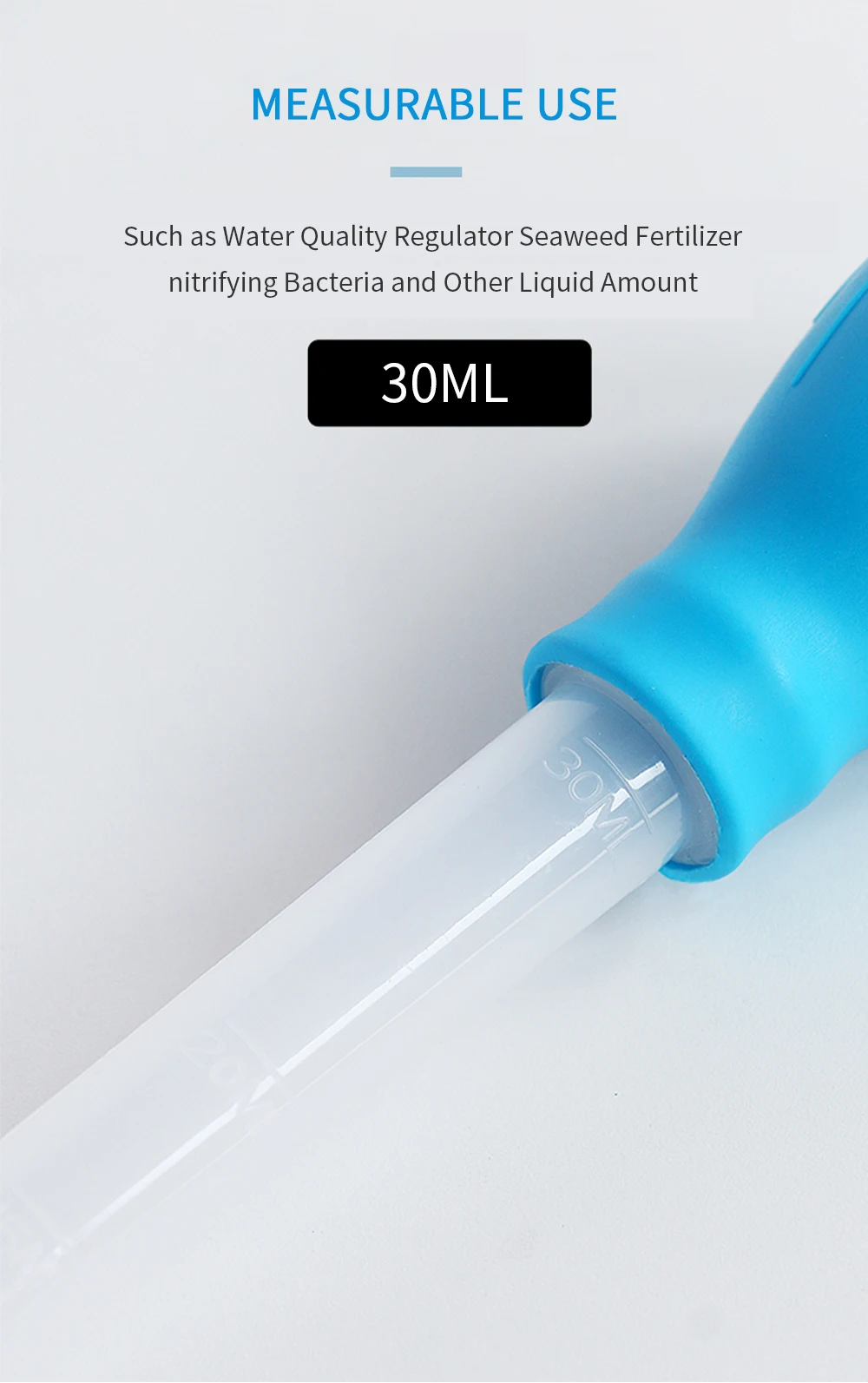 Manual Aquarium Gravel Cleaning Straw Fish Tank Water Changer Aquarium Clean Pipette Dropper Waste Remover 28/43CM 30/50ML Tube