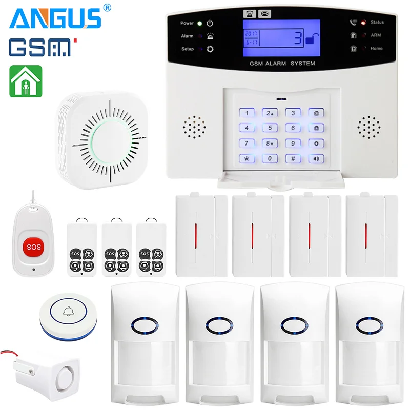 

Alex Google Compatible Tuya Smart Alarm System with 110db Siren GSM Wifi PSTN 433mhz Wireless Home Burglar Security Alarms Kit D