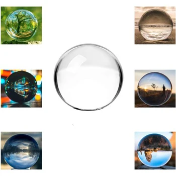 

100mm K9 Crystal Ball Clear Glass Crystal Ball Crystal Decorative Balls Healing Sphere Photography Props Gifts Home Decor Magic