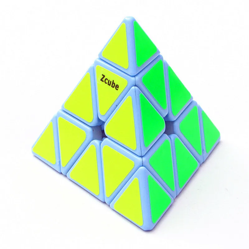 Zcube 3x3x3 пирамида, магический куб, безопасный АБС-пластик, ультра-Гладкий скоростной куб-головоломка, 3х3, развивающие интеллектуальные детские игрушки, подарок