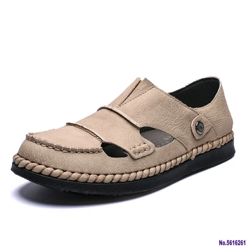 

Classic Men's Casual Shoes Mens Handmade Leather Shoes Breathable Men Shoes for 2020 Summer Leisure Moccasins