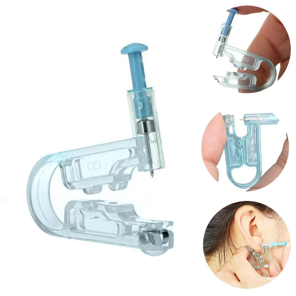 2019 Disposable Sterile No Pain Ear Piercing With Ear Stud Asepsis Piercing Tool Tattoo device Selling Healthy Safety Manual