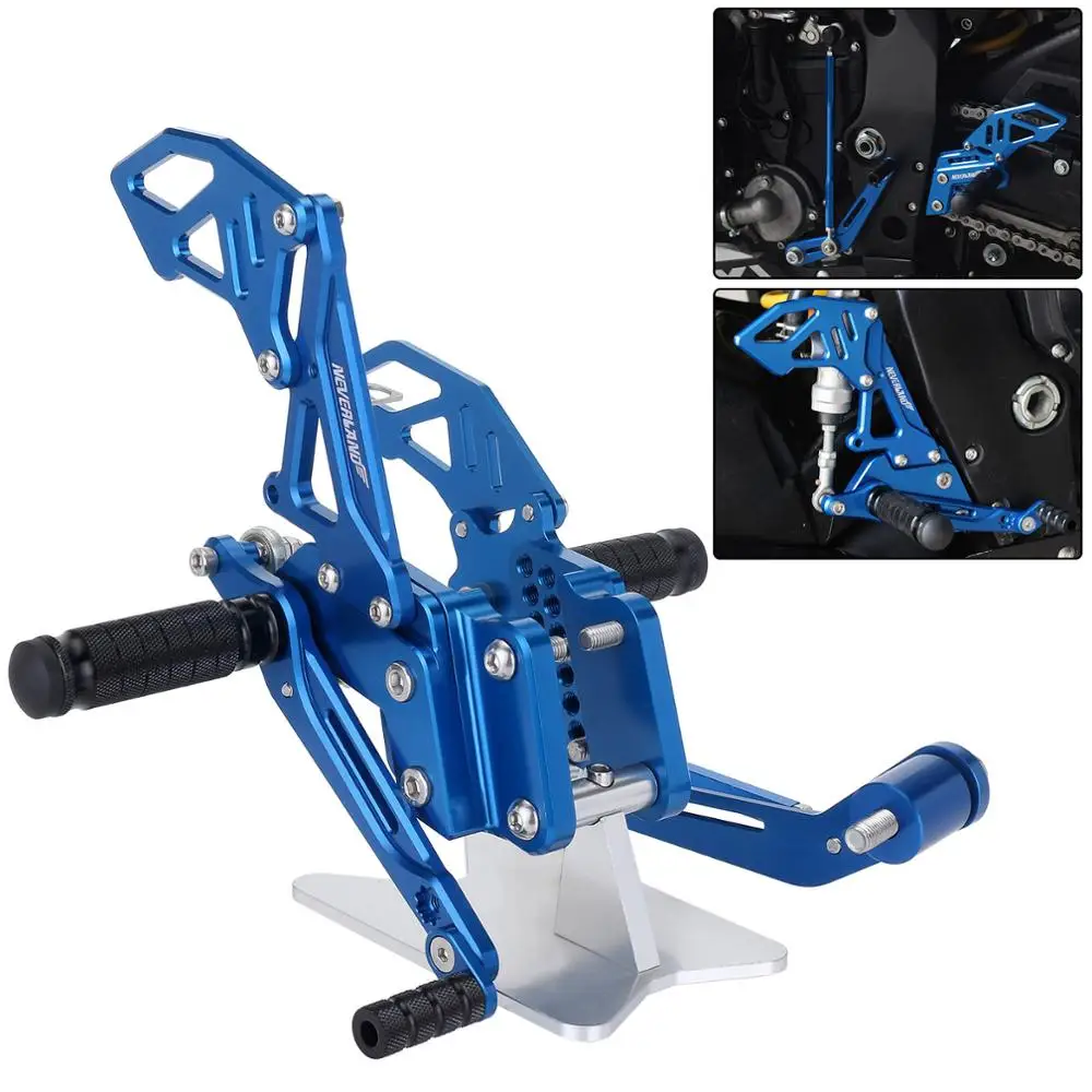 

CNC Motorcycle Reat Footrest Foot Pedal Pegs Set For Suzuli GSX R 600 750 GSX-R GSXR D40
