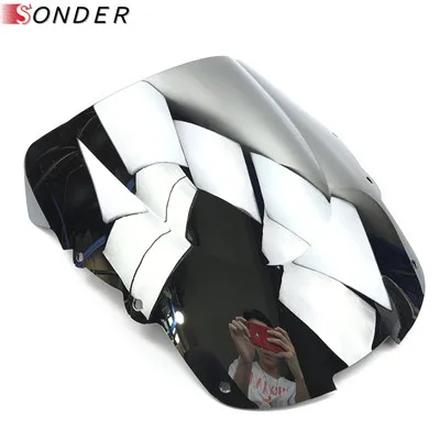 Для Honda CBR1100XX CBR 1100 XX супер черный Дрозд 1996-2007 2006 2005 2004 2003 2002 мотоцикл лобовое стекло/Ветровое стекло CBR 1100XX - Цвет: Chrome