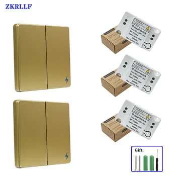 

Universal Bedroom Set Wireless Switch and Receiver Kit AC 110V 220V Receiver Wall Panel button Bedroom Ceiling Lamp Switch DIY