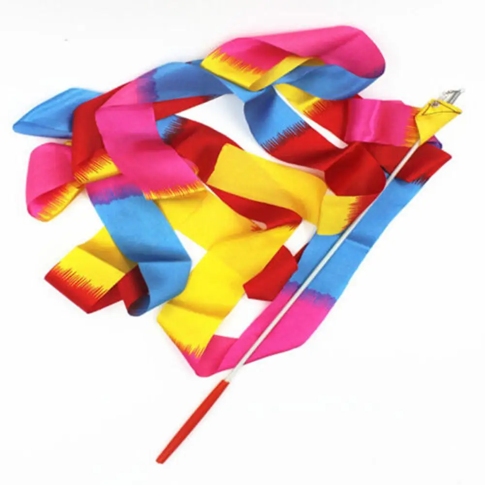

1 Pcs Dancing Ribbon Gymnastics Rhythmic Dancing Ballet Ribbon Streamer Twirling Rod Wand 400cm