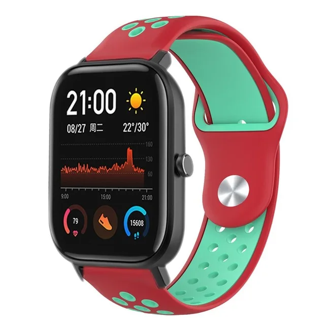 11 10 цветов Силиконовый ремешок для Amazfit Bip Смарт часы ремешок 20 мм для Xiaomi Huami AMAZFIT GTS Correa браслет - Цвет: 11