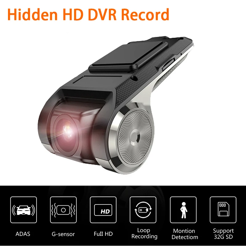 

HD USB Port Car Dash Front DVR Record Camera Video Recorder For Android Radio Multimedia Player