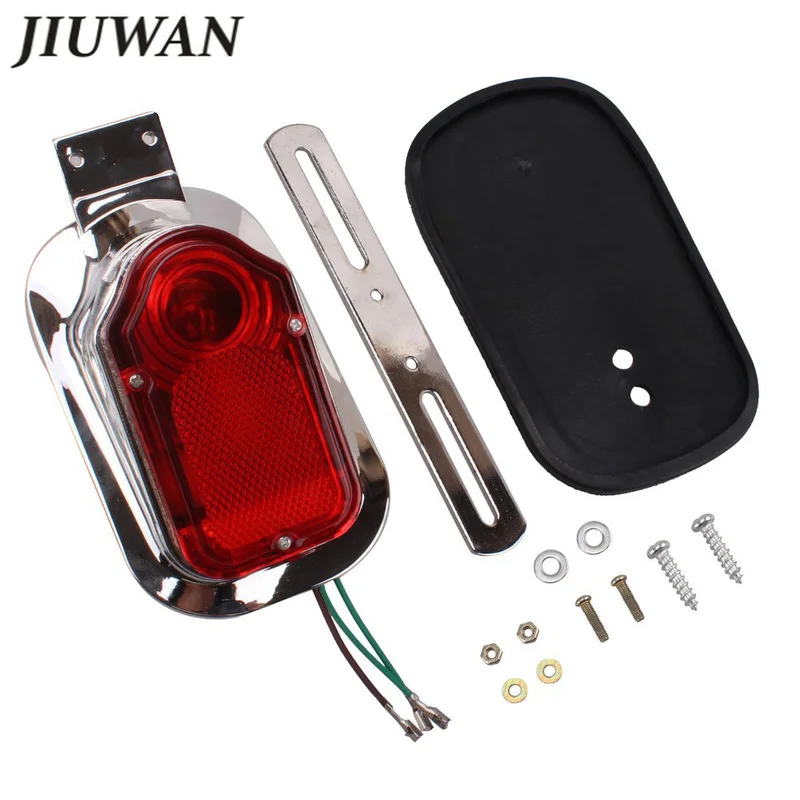 

Motorcycle ATV Quad Cross LED Turn Signal Rear Tail Brake License Plate Light Red Taillight For Choppers Cruisers Classic