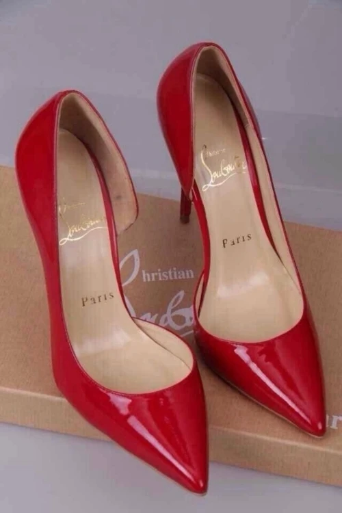 Новинка; Брендовая обувь на платформе; женские туфли-лодочки на высоком каблуке 12 см с открытым носком; пикантная женская обувь телесного цвета; модные свадебные туфли на высоком каблуке - Цвет: red 10cm