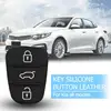 Replacement 3 Button Remote Key Fob Case Rubber Pad For Hyundai I10 I20 I30 IX35 for Kia K2 K5 Rio Sportage Flip Key ► Photo 2/6