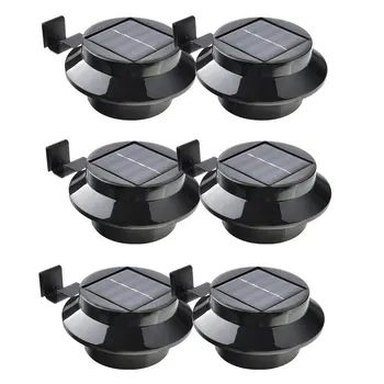 

Solar Power Gutter Light 3 LED Waterproof Wall Light White Warm White Fence Night Light for Garden Pathway LED Light Fixture