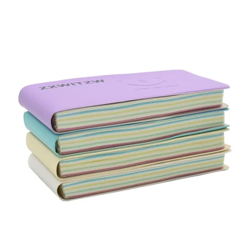 

12pcs Portable notebook internal filling paper to-do record notebook solid color leather shell stationery office supplies