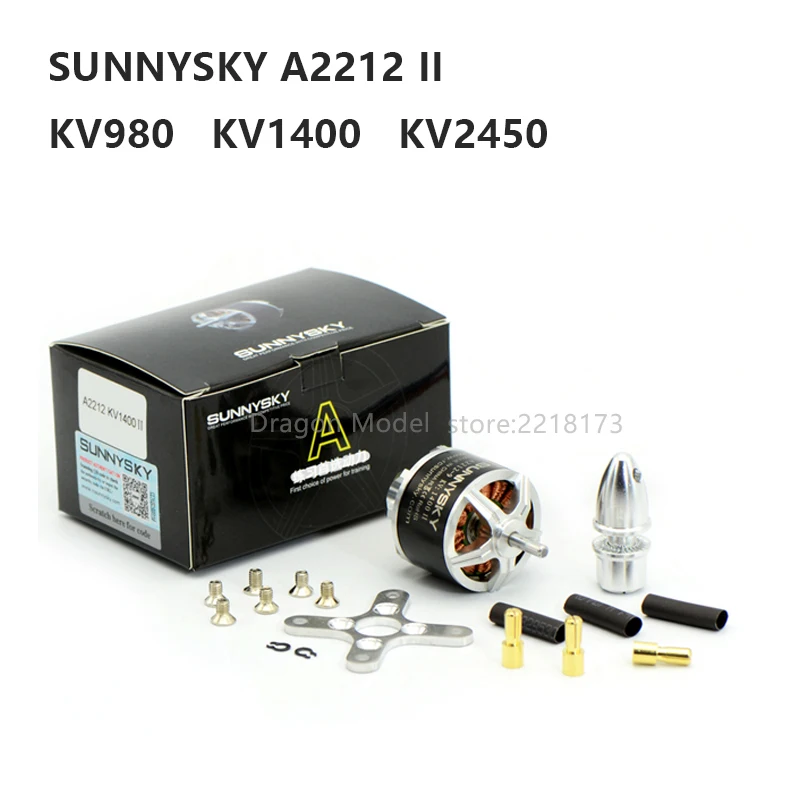 SUNNYSKY A2212 II 980KV 1400KV 2450KV Brushless Motor for MultiCopter KK Multi-Copter Quad