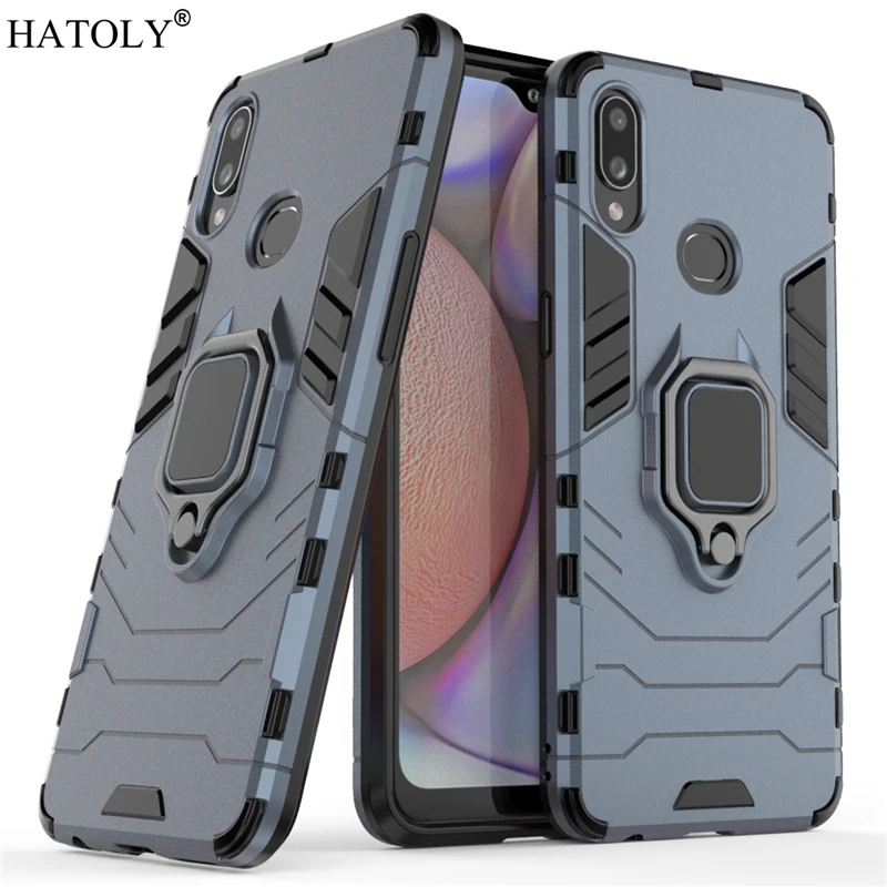 For Samsung Galaxy A10S Case Cover for Galaxy A10S Finger Ring PC Phone Case Protective Armor Case For Samsung Galaxy A10S A107F
