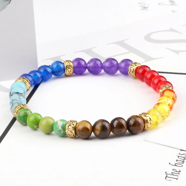 Bracelet équilibre des 7 chakras