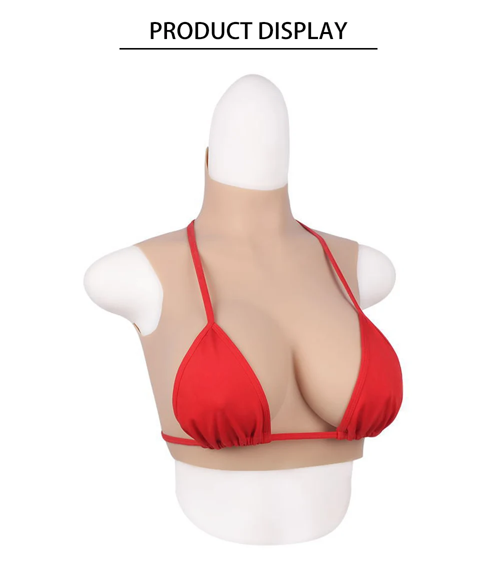 eyung 2019 M-B cups breast forms for crossdressing man male to female with Silk filling Real nipple soft touch silicone breast (5)