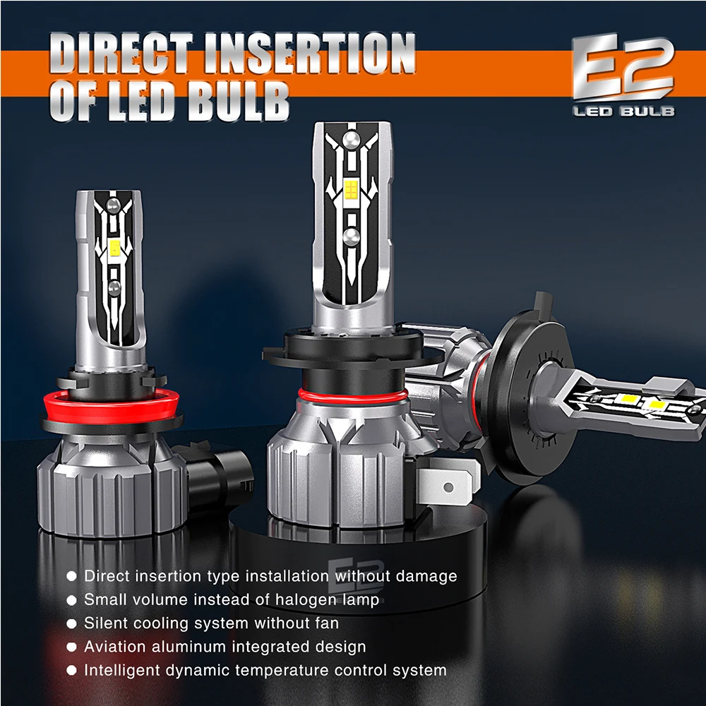 Canbus LED Headlight H4 H7 H8 H9 H11 H16JP H1 H3 9003 HB2 9005 HB3 9006 HB4 9012 HIR2 H27 880 881 LED Fog Lamp 2pcs 100W 30000LM led car lights led lights led bulbs led headlights led car headlights