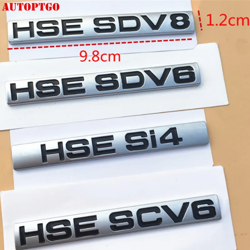 CAR STYLING LETTERS SPORT HSE SDV8 SDV6 SCV6 SI4 LUXURY SUPERCHARGED LOGO EMBLEM BADGE STICKER FOR LAND RANGER ROVER DISCOVERY