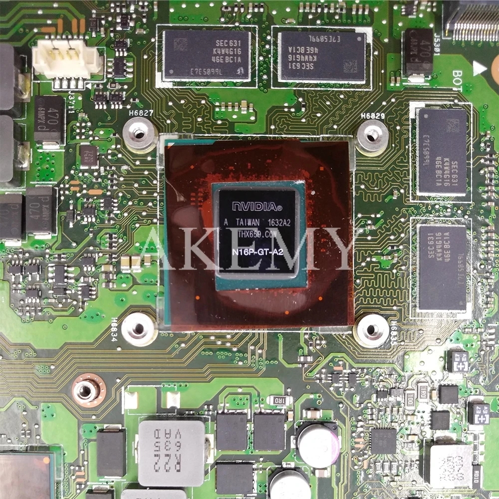 Akemy N552VX материнская плата для ASUS N552VX N552V N552 материнская плата для ноутбука N552VX материнская плата I5-6300HQ GTX950M/2G
