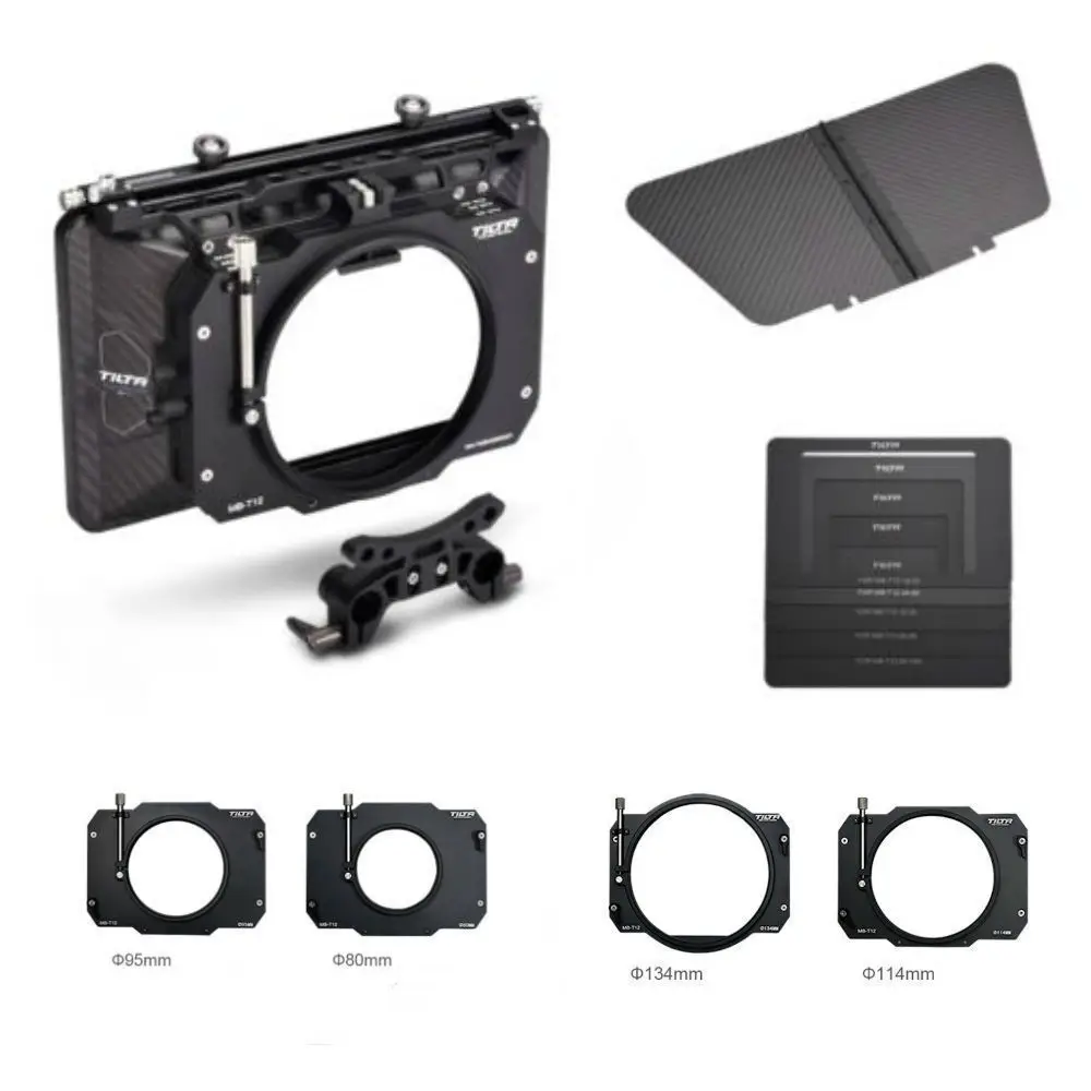 Best Tilta MB T12 4*5.65 Lightweight Carbon Fiber Matte box (Clamp on) for 15mm Rod Support Rig for RED ARRI SONY DSLR HDV R