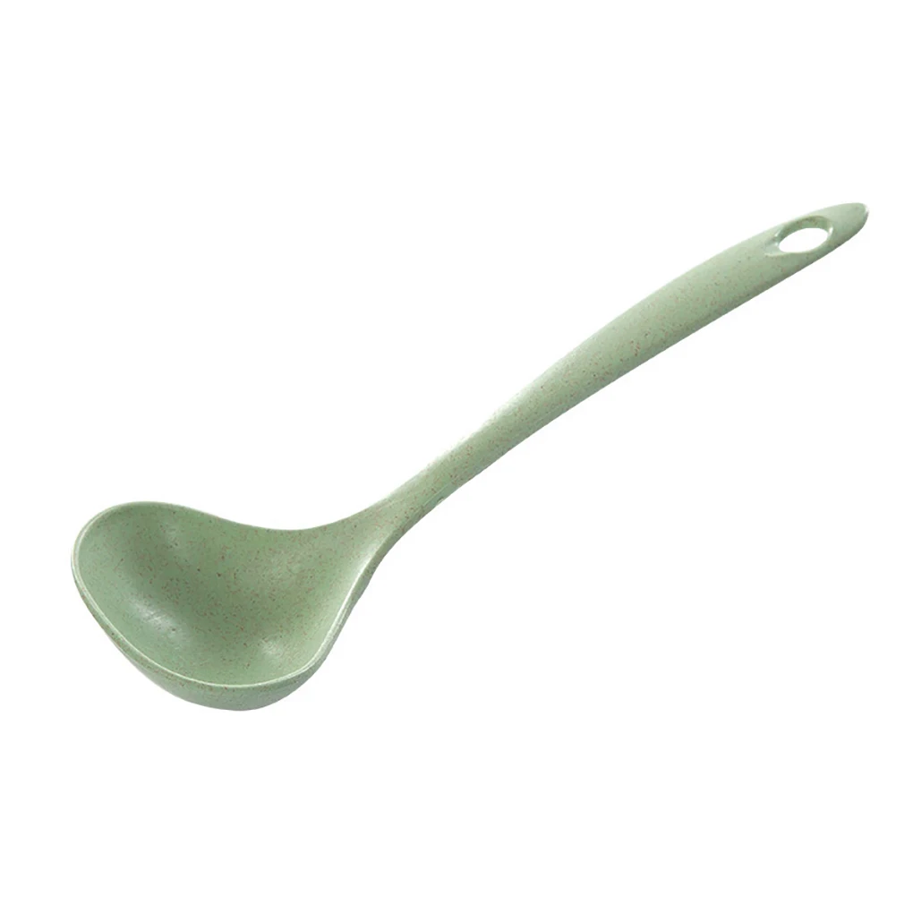 Горячая 2 в 1 длинная ручка ложка для супа домашнее сито для приготовления пищи дуршлаг кухонный ковш пластиковый ковш посуда - Цвет: JJ16770-04