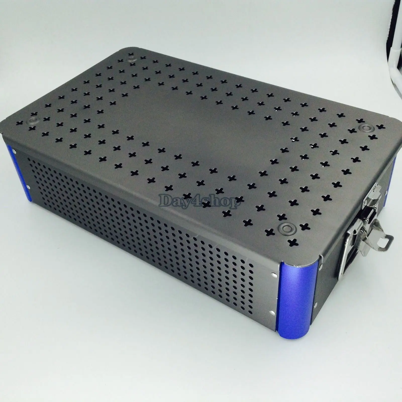 

New Aluminium Alloy sterilization tray box case extra big surgical instrument