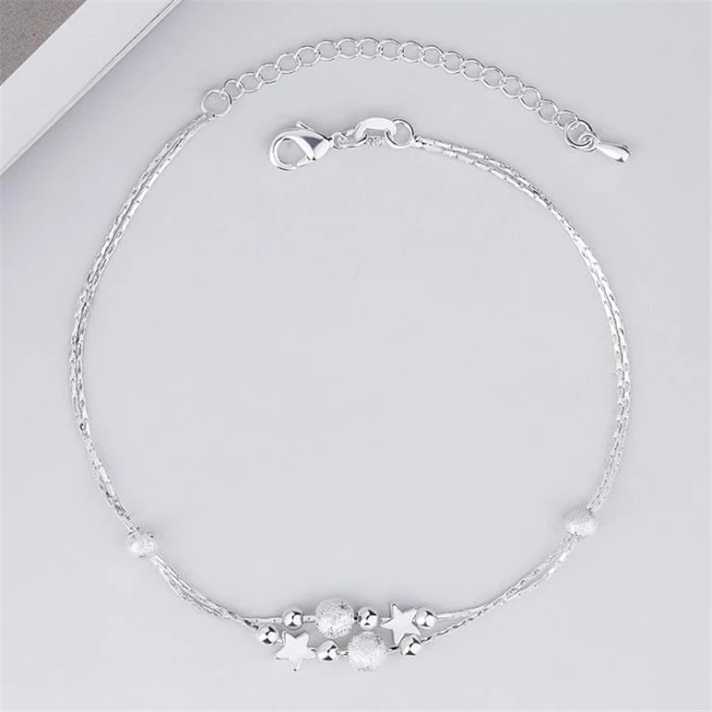 925 sterling silver ankle chain anklet bracelets for women party