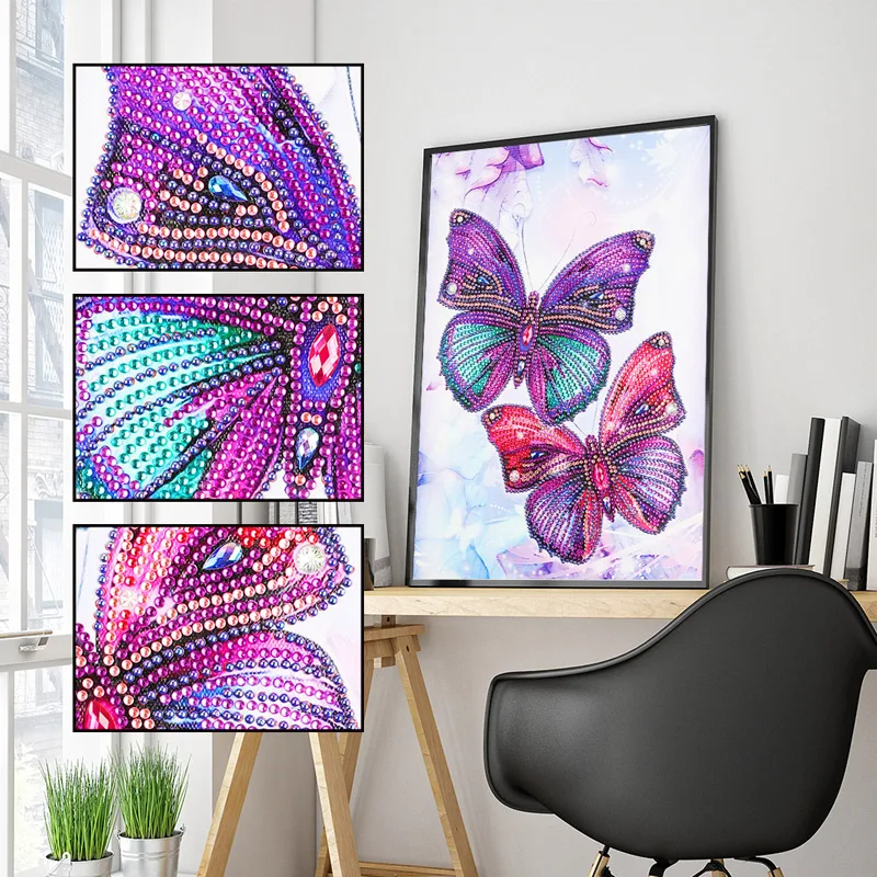 DIY 5D Diamond Painting Butterfly Animals Embroidery Art Dotz Gem Paint Bead Crystal Rhinestone Drill Picture Kits for Adults (1)