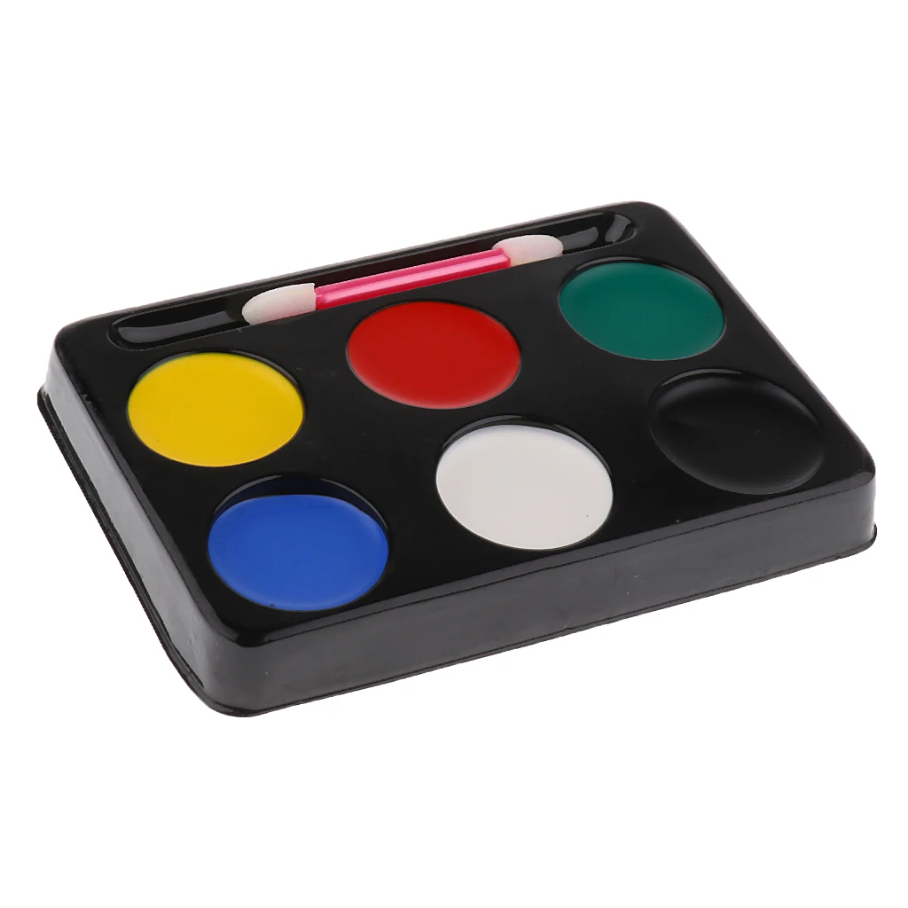 Face Painting Palette 6 Colours Pure Safe & Professional Face Paints Makeup