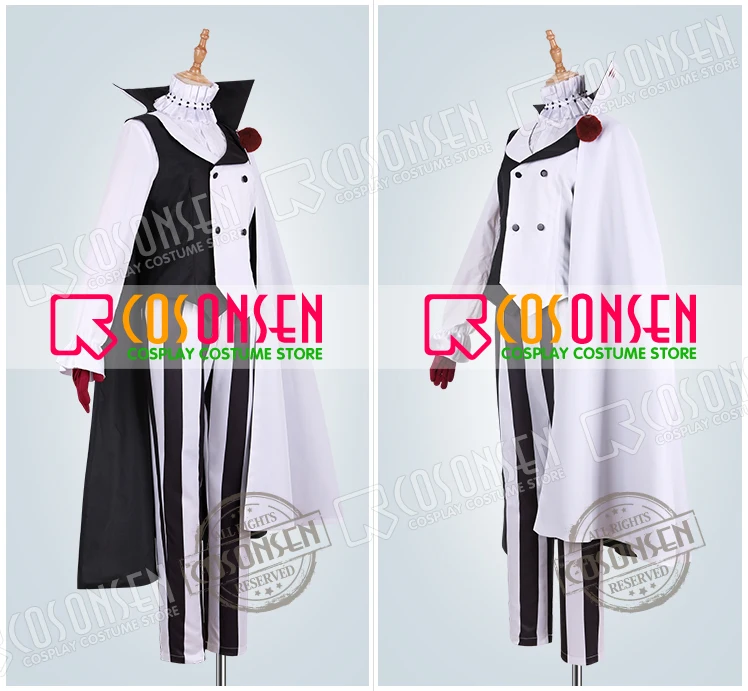 Bungo stray dogs Nikolai Gogol Cosplay costume Member of Decay of Angels COSPLAYONSEN All Size full set greek goddess costume