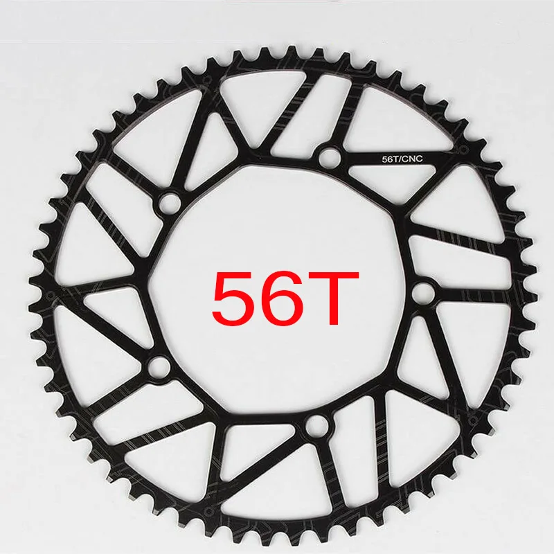 Litepro Road Floding Crankset BCD130 Chainring 170mm Crank Set GXP BB 50-58T Bicycle Sprocket Single Disk Bike Chainring - Цвет: chainring-Black-56T