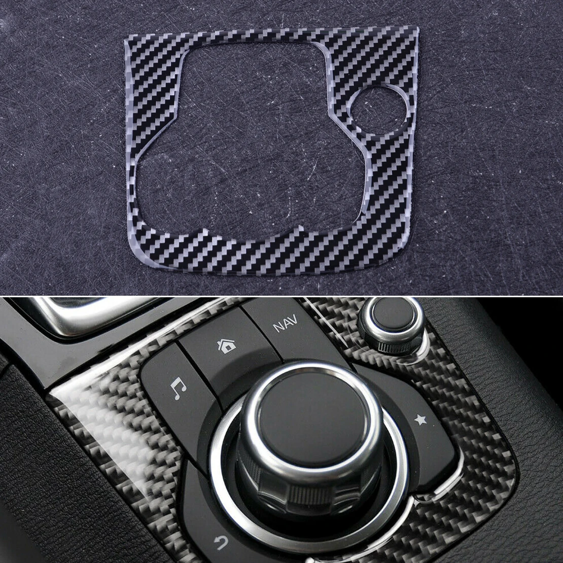 Best CITALL Fit For Mazda 3 Axela 2013 2014 2015 2016 Inner Center Console Multimedia Panel Switch Button Trim Cover Sticker