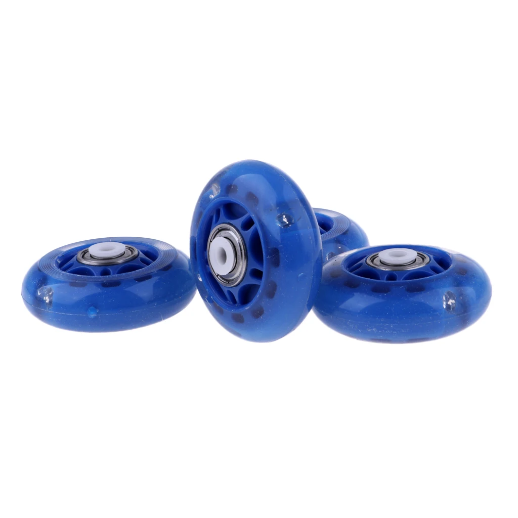 4 Pcs Professional Roller Skates Inline Skating Premium 88a PU Wheel Outdoor Sports Parts Replacement Accessories 64mm 