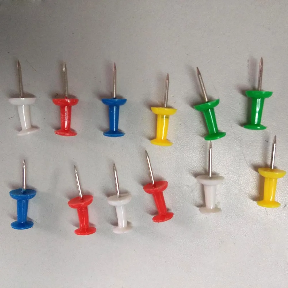 35 шт. Thumbtack нажимные булавки для заметок карты дисплей Thumb Tacks DIN889