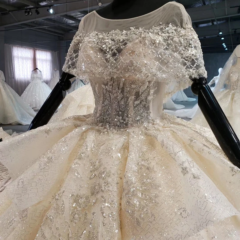 BacklakeGirls размера плюс Сверкающее свадебное платье 2020 Bodas Иллюзия o образным