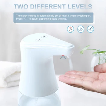 

360ml Dispenser For Liquid Soap Automatic Spray Liquid Soap Dispenser Mist Touchless Hands-free Infrared Motion Sensor Bathroom