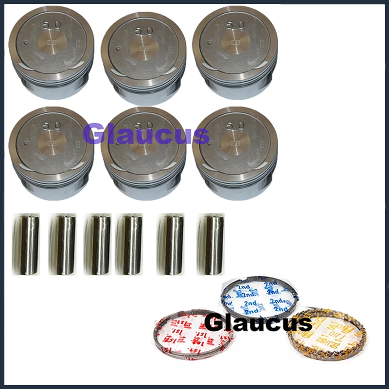 Поршень/кольцо двигателя 1FZ 1FZFE FE для Toyota Land Cruiser Lexus LX450 LX 450 4477cc 4.5L 92 2009 13101 66050 1310166050|