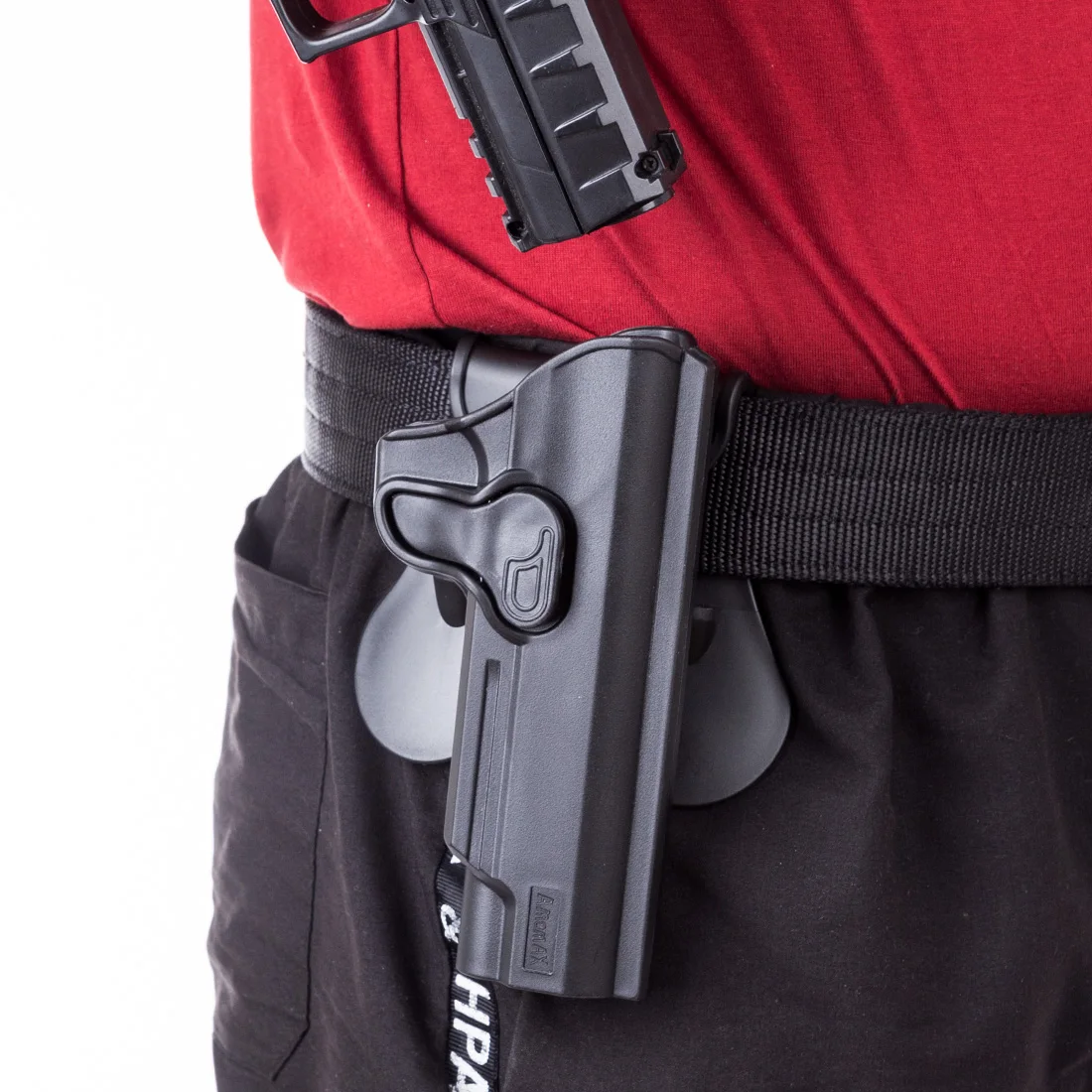 Новинка Amomax Регулируемая тактическая кобура для Tokyo Marui/WE/KJW/KSC/KWA 1911 серия-правша зеленый черный загар