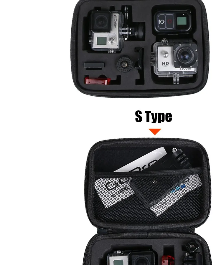 Для Gopro водонепроницаемый чехол EVA ударопрочный жесткий для SJCAM Go Pro Hero 7 6 5 4 8 Xiaomi YI DJI OSMO аксессуары для экшн-камеры