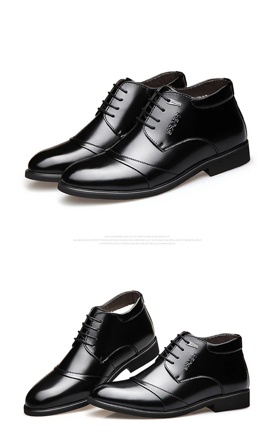 39-46 зимние ботинки из кожи Удобная теплая обувь мужские зимние модельные туфли# NX1522