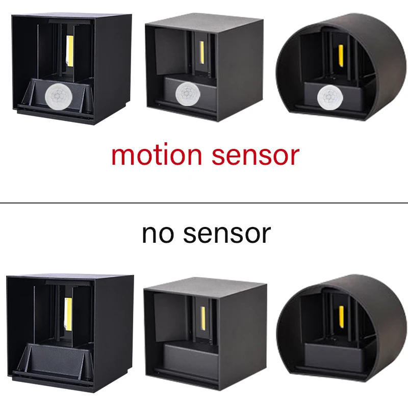 Wall lamp LED motion sensor IP65 waterproof 9W 12W 20W indoor and outdoor sconce bedroom living room courtyard corridor Entrance motion sensor light led light led wall lamp wall light
