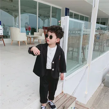 

1 2 3 4 5 6 Y Boys Suits Spring Autumn Fashion College Jacket Pants 2pcs Kids Clothing Korean Handsome Toddler Boy Clothing Sets
