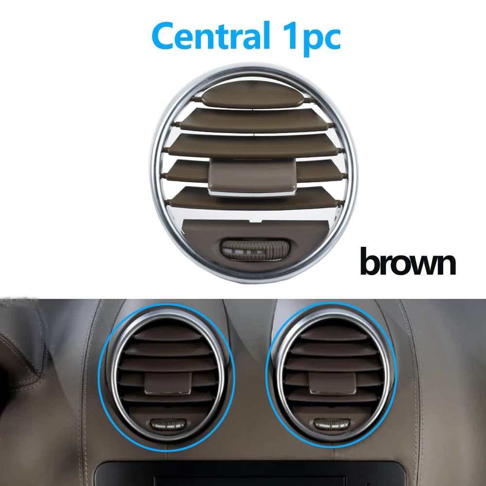 대시 보드 중앙 왼쪽 오른쪽 AC 에어 벤트 그릴 배출구 패널 메르세데스 벤츠 W164 M 164 ML GL 클래스 300 350 400 450 2005-2012