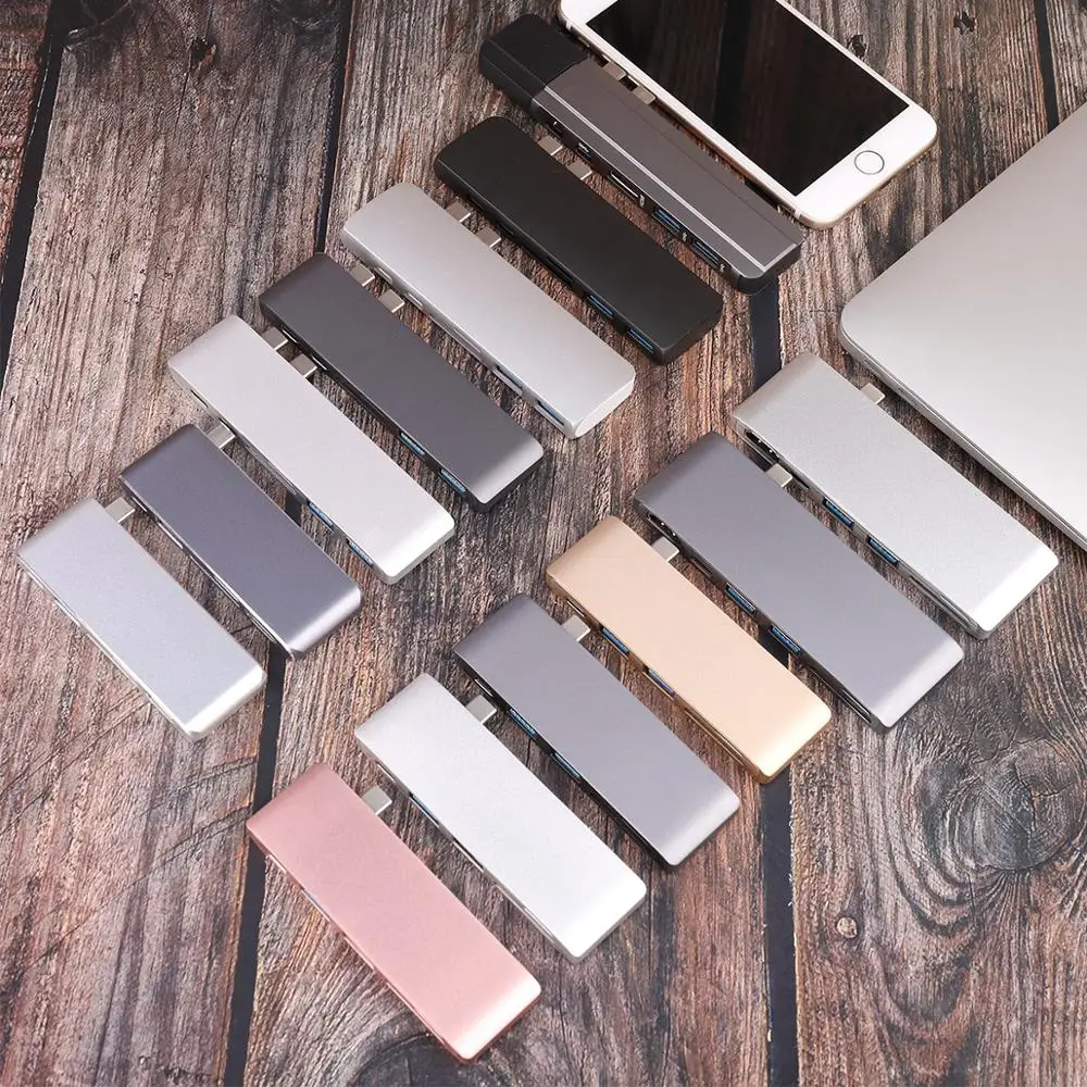 USB C type C концентратор для Macbook Pro Air 12 13 15 16 дюймов USB-C HDMI концентратор разветвитель 3,0 адаптер TF/SD/PD кардридер Тип C