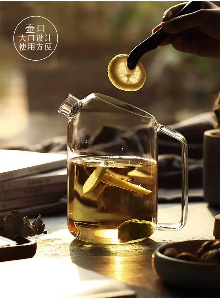 Деревянный Sheng Tease бак для холодной воды бытовой термостойкий прозрачный стеклянный бак для холодной воды большой емкости сок пробка для бутылки чайник