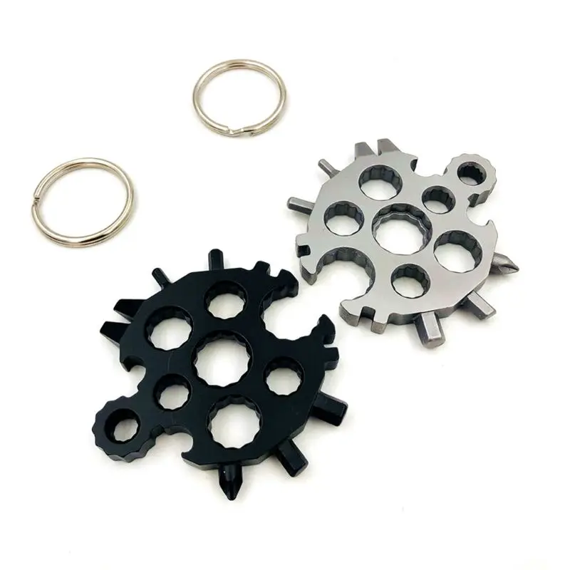 

20 in 1 Snowflake Shape Multi-tool Card Combination Outdoor EDC Tool Screwdriver Wrench